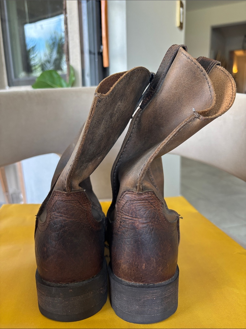 Ariat Men's Brown Leather Boots - Picture 7 of 11